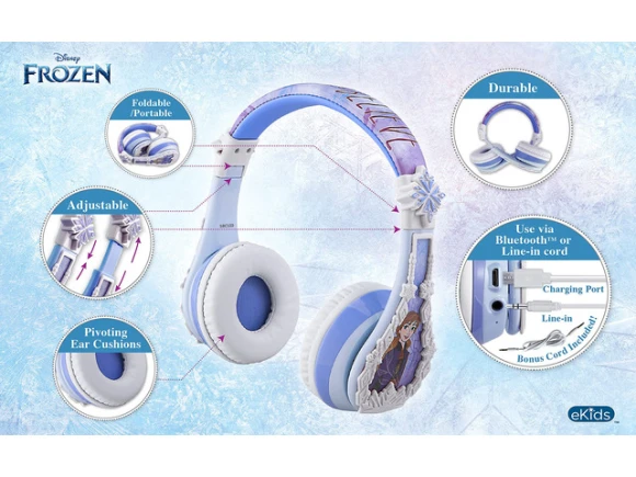 Adjustable Bluetooth Headphones — Wireless Earbuds, Disney