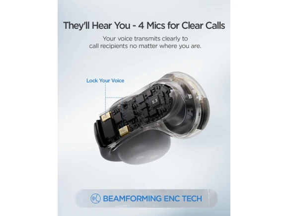 Open-Ear Clip-On Wireless Bluetooth Earbuds, Black — Wireless Earbuds, Generic Logic, Inc.