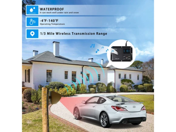 Wireless Outdoor Driveway Alarm System with Motion Sensor and Detector — Motion Sensor, Generic Logic, Inc.