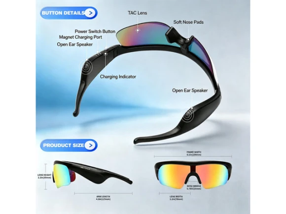Bluetooth Smart Sunglasses — Smart Glasses, Generic Logic, Inc.