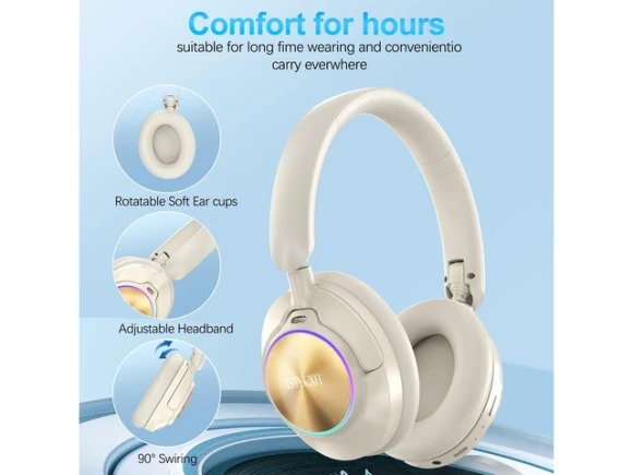Over-ear wireless Bluetooth headphones — Wireless Earbuds, Generic Logic, Inc.