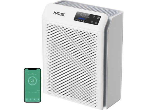 Air Purifier with HEPA Filtration and WiFi App Control — Air Purifier, ANCREU