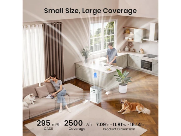 Grey Air Purifier — Air Purifier, ANCREU