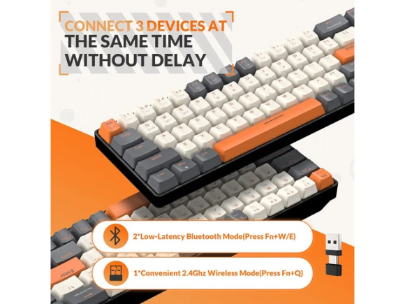 Wireless Mechanical Keyboard — Bluetooth Keyboard, MAGIC-REFINER