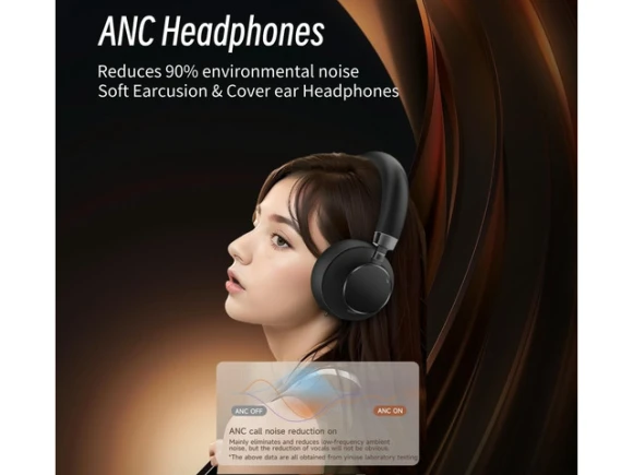Active Noise-Cancelling Over-Ear Wireless Headphones — Wireless Earbuds, Generic Logic, Inc.