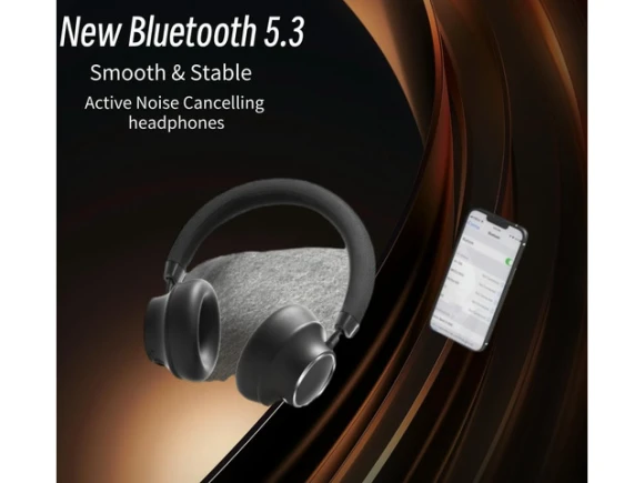 Active Noise-Cancelling Over-Ear Wireless Headphones — Wireless Earbuds, Generic Logic, Inc.