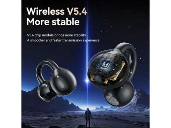 Clip-on open-ear wireless headphones — Wireless Earbuds, Generic Logic, Inc.