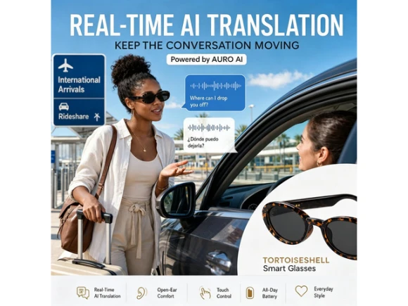 Smart Translation Polarized Sunglasses — Smart Glasses, Generic Logic, Inc.