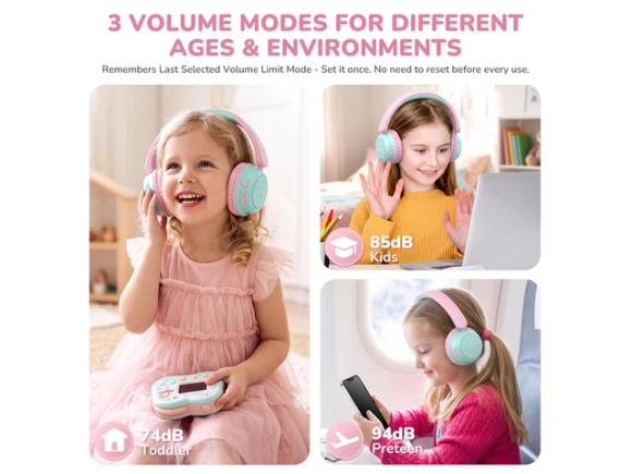 Pink Bluetooth Headphones — Wireless Earbuds, Generic Logic, Inc.