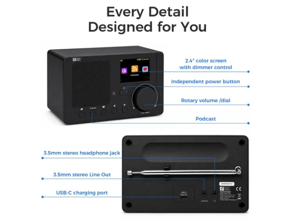 Portable Internet Radio — Internet Radios, Ocean Digital