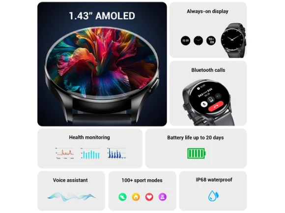 Smart Watch with 2 Straps — Smart Watch, Generic Logic, Inc.