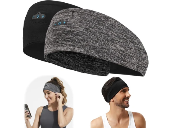 Bluetooth Headband Sleeping Headphones, 2-Pack — Wireless Earbuds, Generic Logic, Inc.