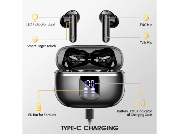 Wireless Earbuds, Black — Wireless Earbuds, Generic Logic, Inc.