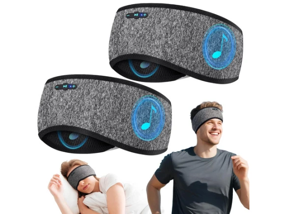 Bluetooth Sleep Headphones Headband, Gray & Gray — Wireless Earbuds, Generic Logic, Inc.
