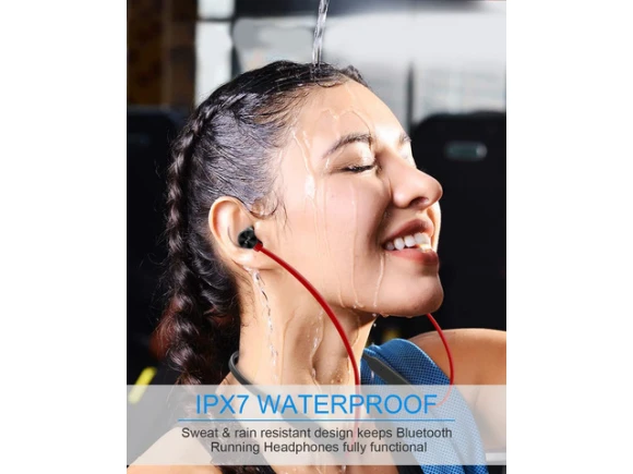 Bluetooth Earbuds, Red with Red — Wireless Earbuds, Generic Logic, Inc.