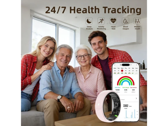 Smart Ring #7 Pink — Smart Ring, Generic Logic, Inc.