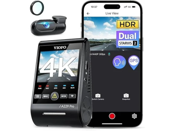 2-Channel Front and Rear Dash Cam — Dash Cam, VIOFO