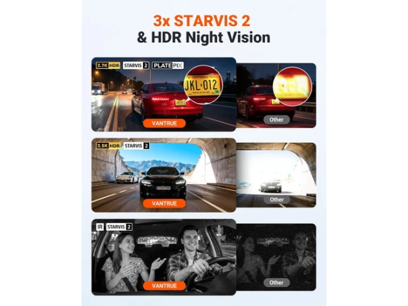 3-Channel Dash Camera — Dash Cam, VANTRUE