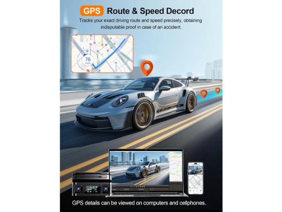 4K 360° Dash Camera with 128GB Card — Dash Cam, ilepo