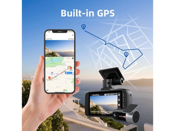 4K+4K Dash Camera with 64GB SD Card — Dash Cam, Miofive