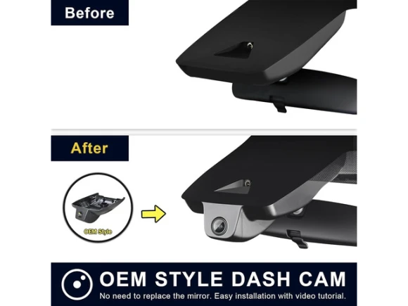4K Front and 1080p Rear Dash Cam with 128GB Card for Toyota Sienna Gen4 XL40 — Dash Cam, ilepo