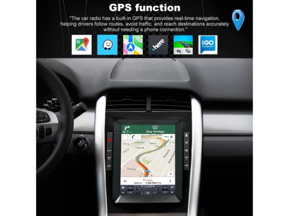 9.7-Inch Car Stereo for Ford Edge (2011–2014) — Car Infotainment System, ilepo