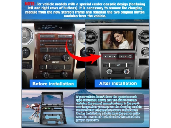 9-Inch Car Radio Stereo Head Unit for Ford F150 — Car Infotainment System, ilepo
