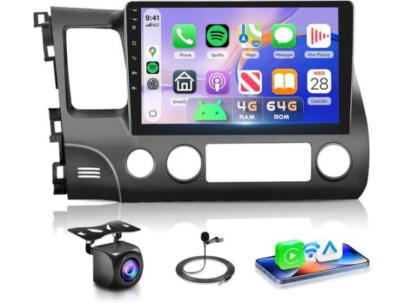 Car Stereo Radio for Honda Civic 2006–2011, 4G+64G — Car Infotainment System, Podofo
