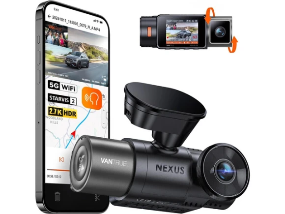 Dual Dash Camera with Front and Inside Cameras — Dash Cam, VANTRUE