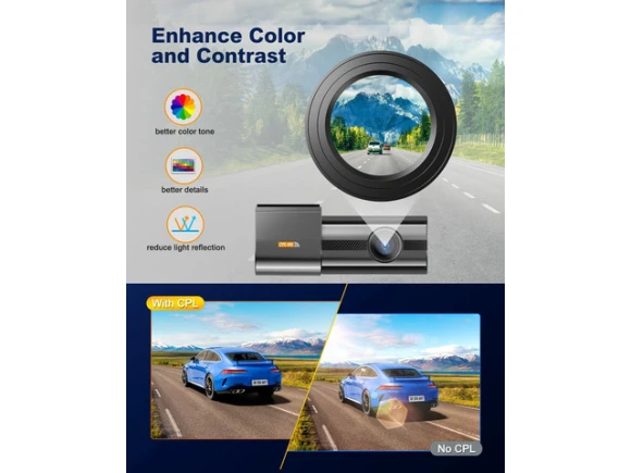 Front and Rear Dash Camera with 4K Video — Dash Cam, ilepo