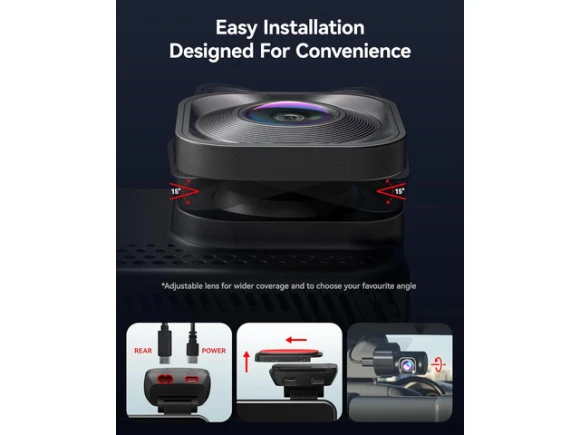 Front and Rear Dash Camera with Dual HDR — Dash Cam, REDTIGER