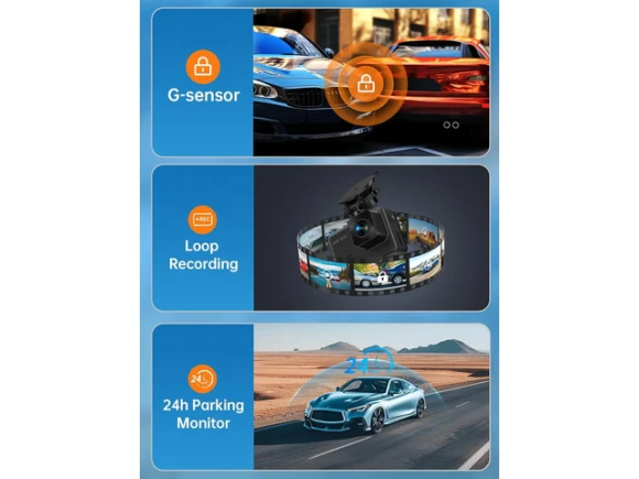 Front and Rear Dual Dash Camera — Dash Cam, ilepo