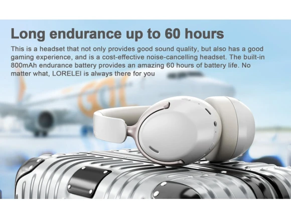 Over-ear headphones with case — Wireless Earbuds, Generic Logic, Inc.