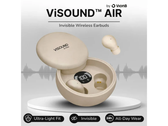 Air Beige Wireless Earbuds — Wireless Earbuds, VionB