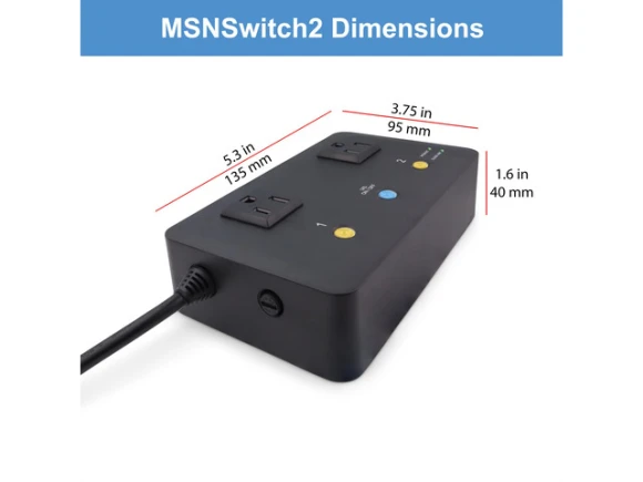 Internet-enabled IP remote power switch with 2 outlets — Smart Plug, Generic Logic, Inc.