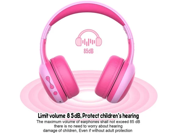 Kids Bluetooth Headphones, Pink+Blue — Wireless Earbuds, Generic Logic, Inc.