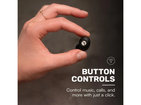 Black Wireless Earbuds — Wireless Earbuds, Generic Logic, Inc.