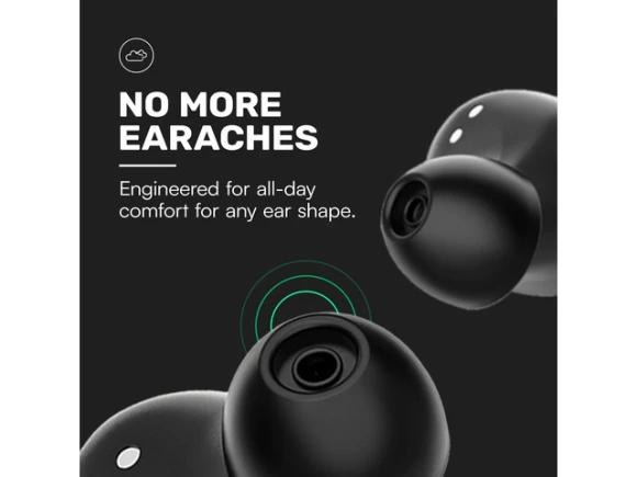 Black Wireless Earbuds — Wireless Earbuds, Generic Logic, Inc.