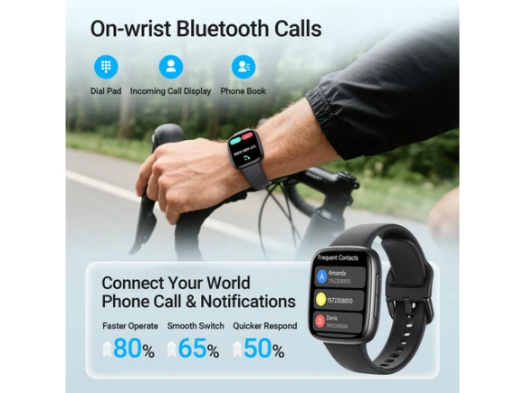 Smart Watch with 1.85' AMOLED Display and 2 Bands — Smart Watch, Generic Logic, Inc.