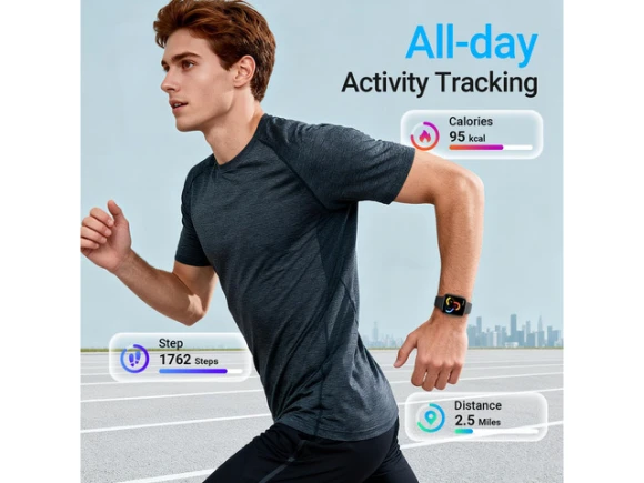 Smart Watch with 1.85' AMOLED Display and 2 Bands — Smart Watch, Generic Logic, Inc.