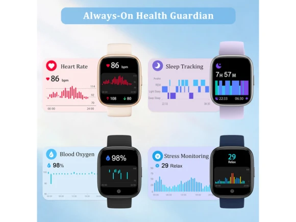 44 mm Smartwatch with 2 Bands — Smart Watch, Generic Logic, Inc.