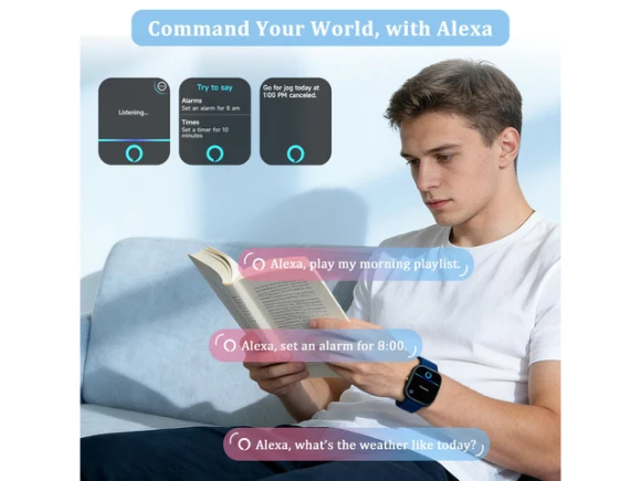 44 mm Smartwatch with 2 Bands — Smart Watch, Generic Logic, Inc.