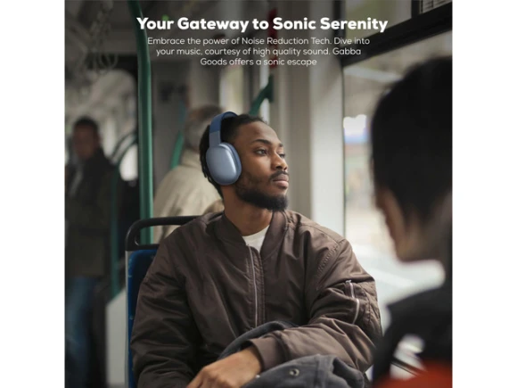 Blue Over-Ear Headphones — Wireless Earbuds, Generic Logic, Inc.
