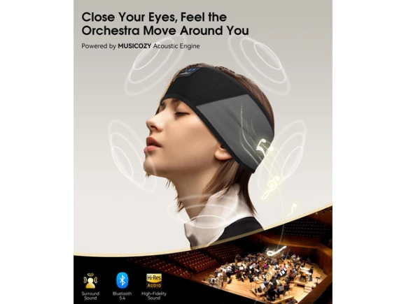 Bluetooth sleep headphones headband — Wireless Earbuds, Generic Logic, Inc.