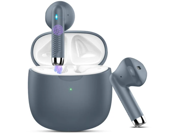 Gray Wireless Earbuds — Wireless Earbuds, Generic Logic, Inc.