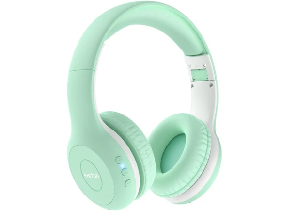 Green Foldable Over-Ear Bluetooth Headphones — Wireless Earbuds, Generic Logic, Inc.