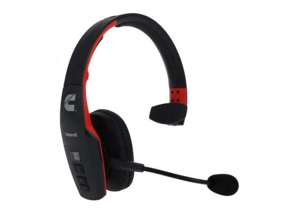 Black Red Bluetooth Headset — Wireless Earbuds, BlueParrott