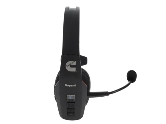 Black Red Bluetooth Headset — Wireless Earbuds, BlueParrott