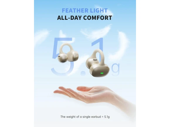 Open-Ear Clip-On Wireless Earbuds — Wireless Earbuds, Generic Logic, Inc.