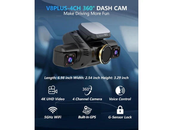 4-Channel Dash Camera — Dash Cam, ilepo